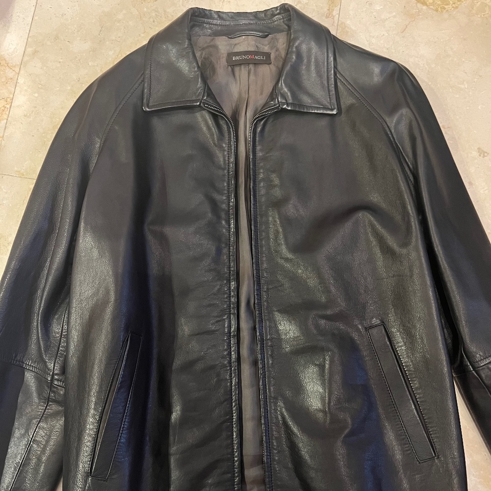 Bruno Magli Leather Jacket